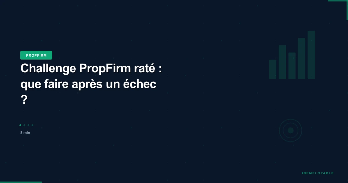 Trader qui analyse son échec challenge PropFirm