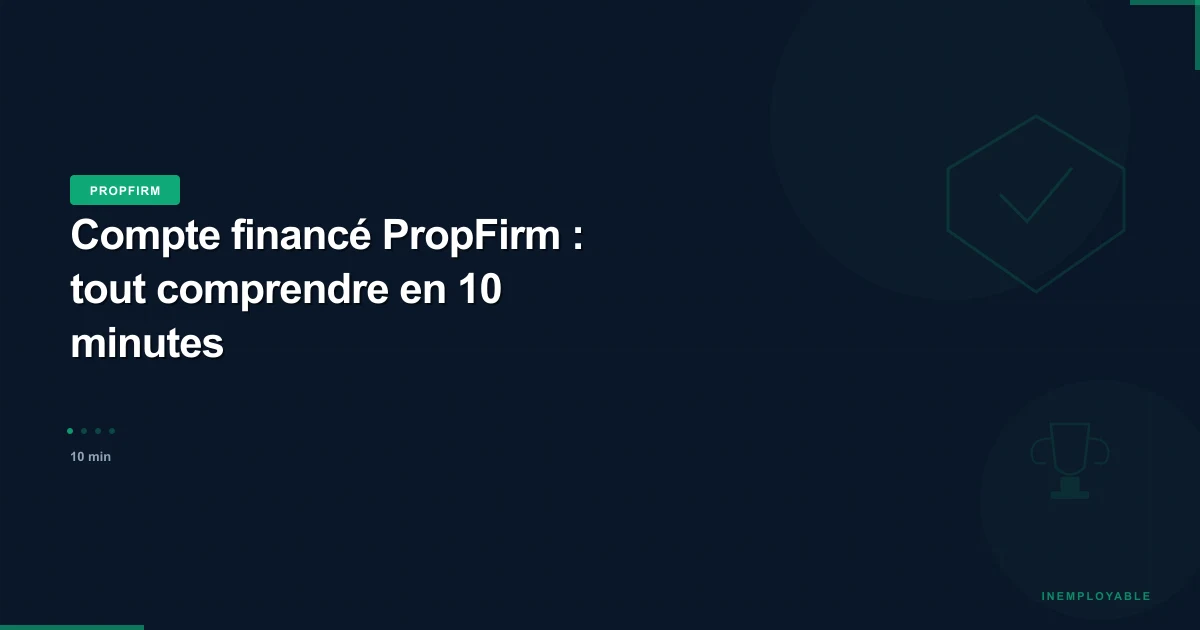 Trader avec compte financé PropFirm sur écrans