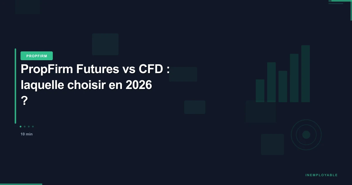 Comparaison PropFirm Futures versus CFD trading
