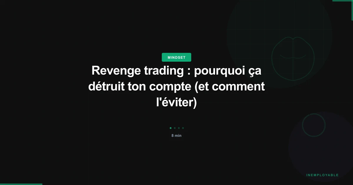 Trader qui évite le revenge trading